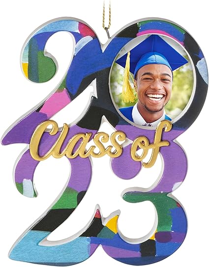 Click to see full view       Hallmark Keepsake Christmas Ornament, Congrats Grad!, Class of 2023 Graduation Picture Frame Ornament