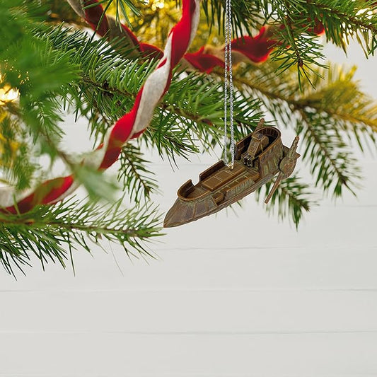 Hallmark Keepsake Christmas Miniature Ornament 2023, Star Wars: Return of The Jedi Desert Skiff, Gifts for Star Wars Fans