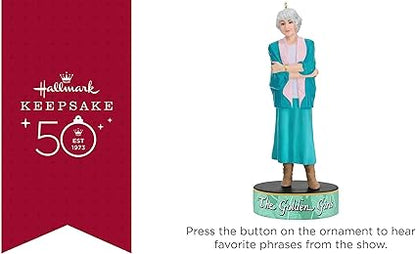 Hallmark Keepsake Christmas Ornament 2023, The Golden Girls Dorothy Zbornak Ornament with Sound, TV Show Gifts