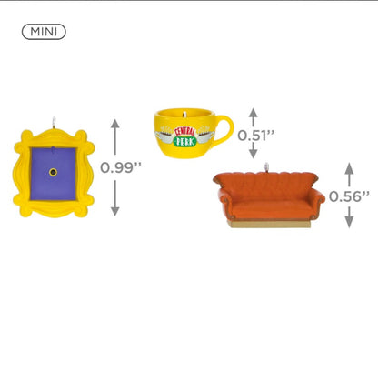 Hallmark Miniature Ornament Set 2023 Friends Set