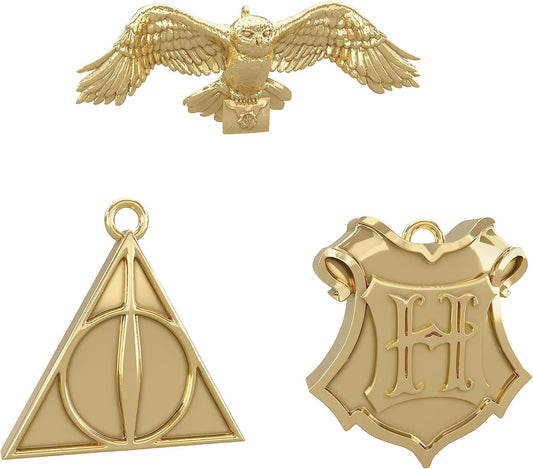 Hallmark Keepsake Miniature Christmas Ornaments 2023, Harry Potter The Wizarding World Metal, Mini Set of 3, Gifts for Harry Potter Fans