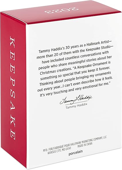 Hallmark Keepsake Christmas Ornament 2023, A Heart Remembered, Clam Shell Memorial Gift