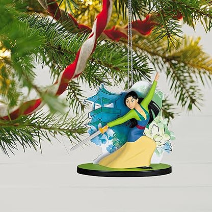 Hallmark Keepsake Disney Princess Christmas Ornament 2023, Mulan 25th Anniversary Heart of a Warrior