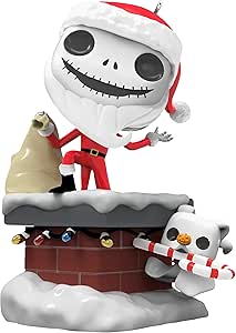 Hallmark Keepsake Christmas Ornament 2023, Disney Tim Burton's The Nightmare Before Christmas Jack Skellington and Zero Funko POP!, Gifts for Disney Fans