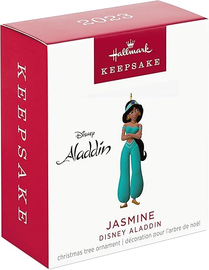 Hallmark Keepsake Disney Princess 1.25' Miniature Christmas Ornament 2023, Aladdin Jasmine Mini