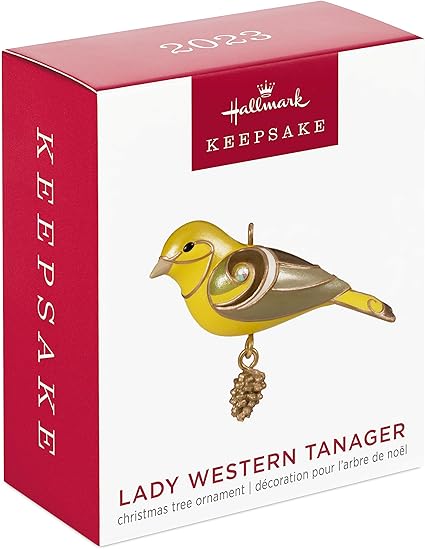 Hallmark Keepsake 1.09" Miniature Christmas Ornament 2023, Mini Lady Western Tanager