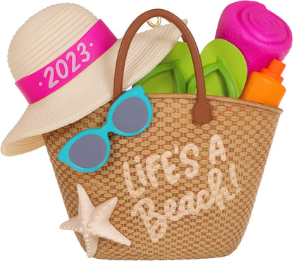 Hallmark Keepsake Christmas Ornament 2023, Life's a Beach! Vacation Ornament, Beach Gifts
