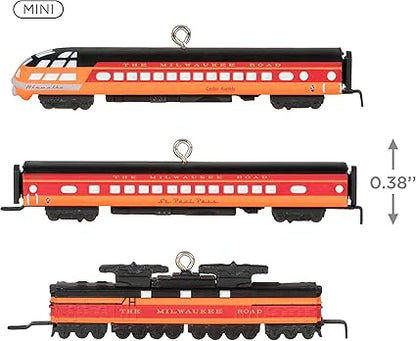 Hallmark Keepsake Miniature Christmas Ornaments 2023, Lionel Milwaukee Road EP-2 Passenger, Mini Set of 3, Train Gifts
