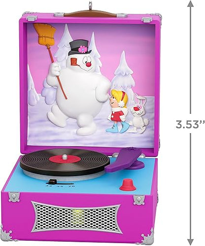 Hallmark Keepsake Christmas Ornament 2023, Frosty The Snowman Ornament, Look at Frosty Go Ornament with Light and Sound, TV Show Gifts