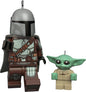 Hallmark Keepsake Christmas Ornaments 2023, The Mandalorian and Grogu Lego Star Wars Minifigure, Set of 2, Gifts for Star Wars Fans