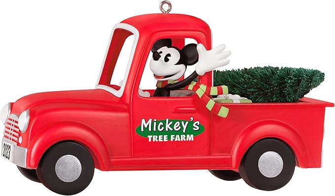 Hallmark Keepsake Christmas Ornament 2023, Disney Mickey Mouse Mickey's Tree Farm 2023, Gifts for Disney Fans