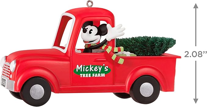 Hallmark Keepsake Christmas Ornament 2023, Disney Mickey Mouse Mickey's Tree Farm 2023, Gifts for Disney Fans