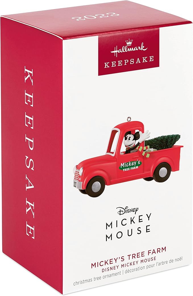 Hallmark Keepsake Christmas Ornament 2023, Disney Mickey Mouse Mickey's Tree Farm 2023, Gifts for Disney Fans