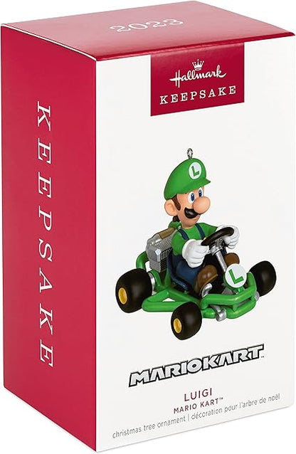 Hallmark Keepsake Christmas Ornament 2023, Nintendo Mario Kart Luigi Ornament, Gifts for Gamers