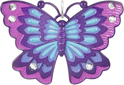 Hallmark Keepsake 1" Miniature Christmas Ornament 2023, Mini Little Purple Butterfly, Metal