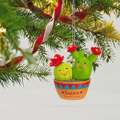 Hallmark Keepsake Christmas Ornament 2023, Rooted in Love, Cactus Gift for Sister