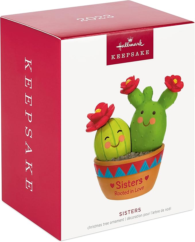 Hallmark Keepsake Christmas Ornament 2023, Rooted in Love, Cactus Gift for Sister