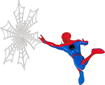 Hallmark Keepsake Christmas Ornament 2023, Marvel Spider-Man Spidey Spins a Snowflake, Super Hero Gifts