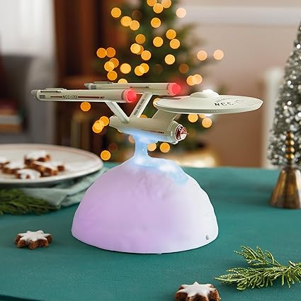 Hallmark Keepsake Tabletop Decoration, Star Trek U.S.S. Enterprise NCC-1701 with Light and Sound, Gifts for Star Trek Fans