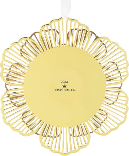 Hallmark Keepsake Christmas Ornament 2023, Thank You Mom, Metal Flower