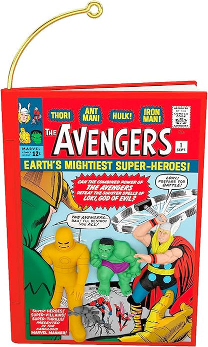 Hallmark Keepsake Christmas Ornament 2023, Marvel Comics The Avengers 60th Anniversary Ornament, Super Hero Gifts