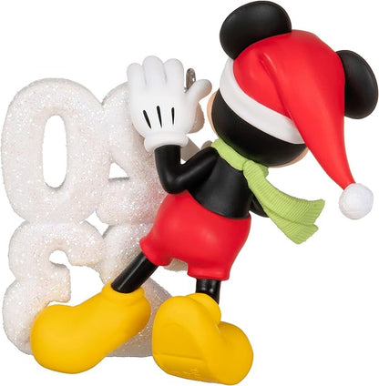 Hallmark Keepsake Christmas Ornament 2023, Disney Mickey Mouse A Year of Disney Magic, Gifts for Disney Fans