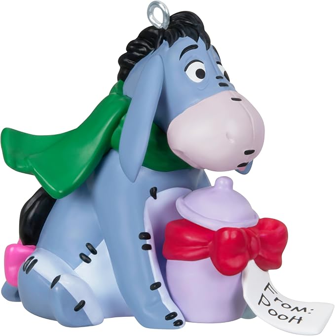 Hallmark Keepsake Christmas Ornament 2024, Disney Winnie The Pooh A Gift for Eeyore, Gifts for Disney Fans