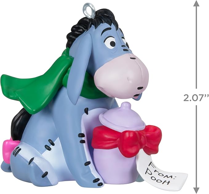 Hallmark Keepsake Christmas Ornament 2024, Disney Winnie The Pooh A Gift for Eeyore, Gifts for Disney Fans
