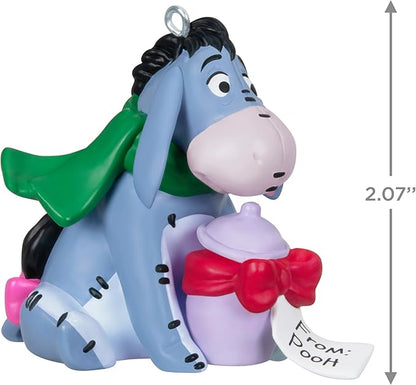 Hallmark Keepsake Christmas Ornament 2024, Disney Winnie The Pooh A Gift for Eeyore, Gifts for Disney Fans