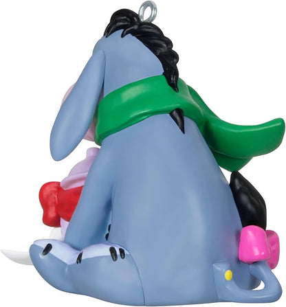 Hallmark Keepsake Christmas Ornament 2024, Disney Winnie The Pooh A Gift for Eeyore, Gifts for Disney Fans
