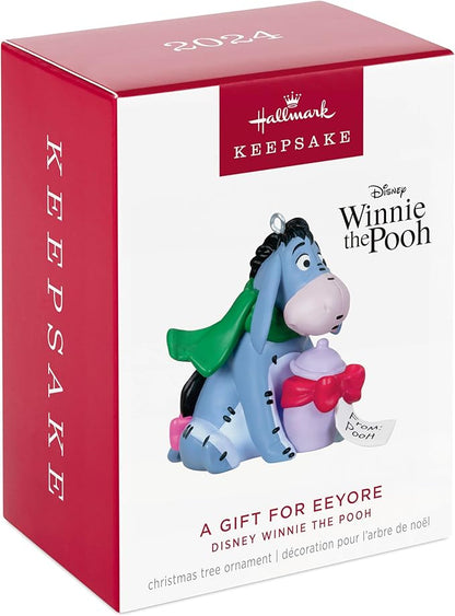 Hallmark Keepsake Christmas Ornament 2024, Disney Winnie The Pooh A Gift for Eeyore, Gifts for Disney Fans