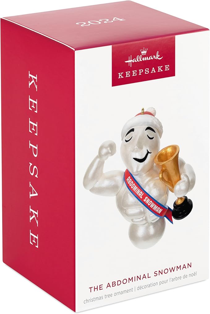 Hallmark Keepsake Christmas Ornament 2024, The Abdominal Snowman, Funny Gifts