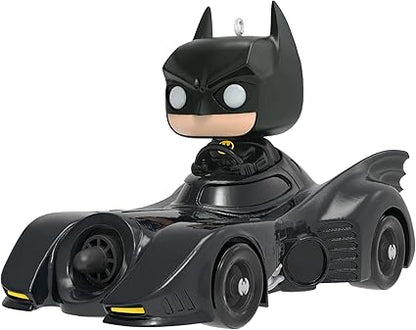 Hallmark Keepsake Christmas Ornament 2024, DC 1989 Batman in His Batmobile Funko POP!, Super Hero Gifts