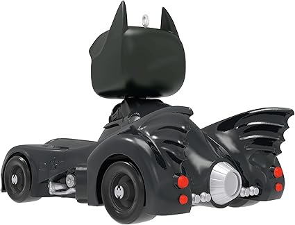 Hallmark Keepsake Christmas Ornament 2024, DC 1989 Batman in His Batmobile Funko POP!, Super Hero Gifts