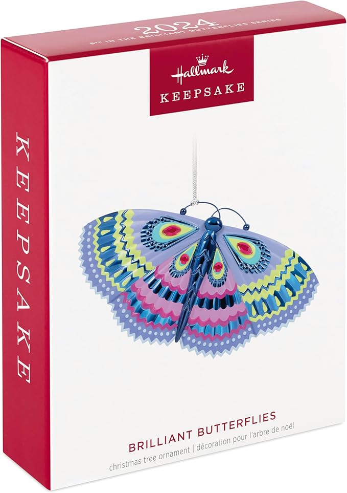Hallmark Keepsake Christmas Ornament 2024, Brilliant Butterflies, Gift for Her