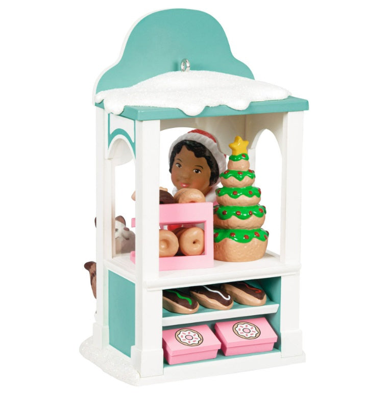 Hallmark Christmas Window 2024 KOC Exclusive Ornament, Rosie's Donut Shop