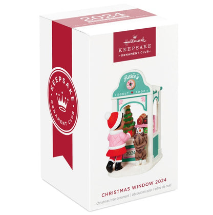 Hallmark Christmas Window 2024 KOC Exclusive Ornament, Rosie's Donut Shop