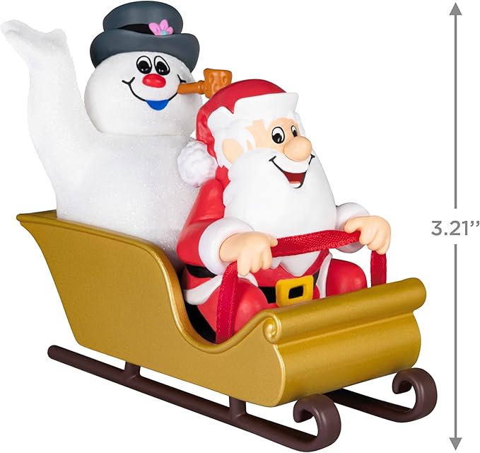 Hallmark Keepsake Christmas Ornament 2024, Frosty The Snowman Frosty and Santa Christmas, Movie Gifts
