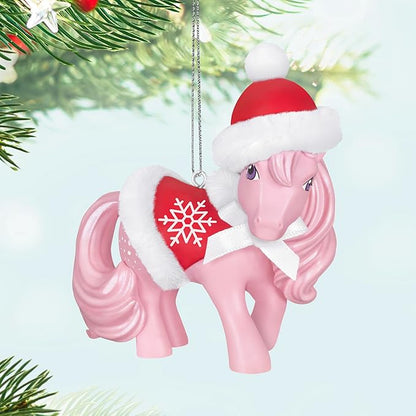 Hallmark Keepsake Christmas Ornament 2024, Hasbro My Little Pony Winter Chic Cotton Candy, Gifts for Kids