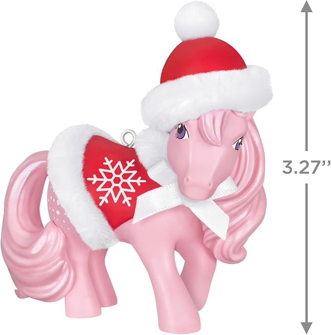 Hallmark Keepsake Christmas Ornament 2024, Hasbro My Little Pony Winter Chic Cotton Candy, Gifts for Kids