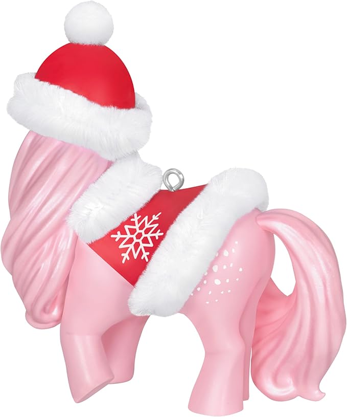 Hallmark Keepsake Christmas Ornament 2024, Hasbro My Little Pony Winter Chic Cotton Candy, Gifts for Kids