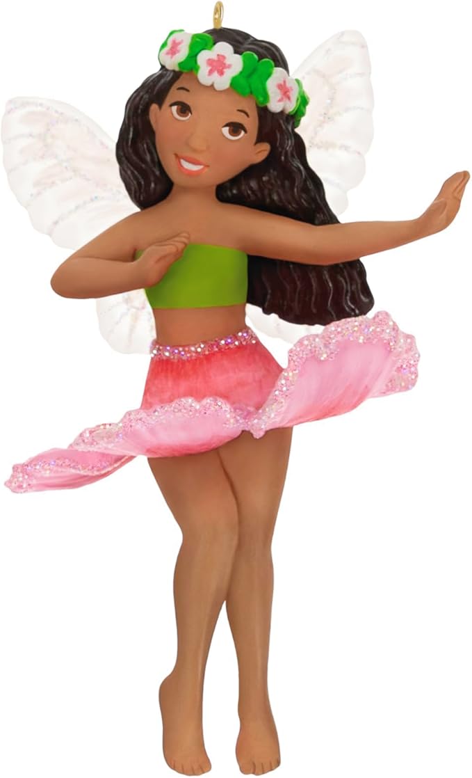 Hallmark Keepsake Christmas Ornament 2024, Fairy Messengers Hibiscus Fairy, Gift for Her