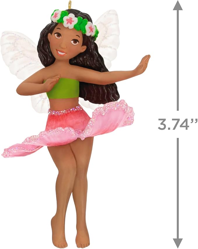 Hallmark Keepsake Christmas Ornament 2024, Fairy Messengers Hibiscus Fairy, Gift for Her