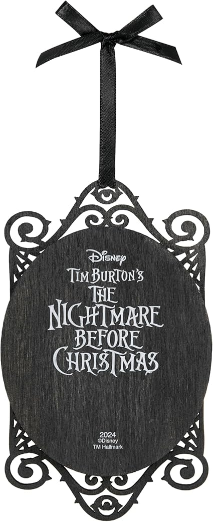 Hallmark Keepsake Christmas Ornament 2024, Disney Tim Burton's The Nightmare Before Christmas Jack and Sally Papercraft, Gifts for Disney Fans