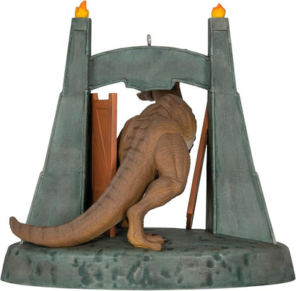 Hallmark Keepsake Christmas Ornament 2024, Jurassic Park Welcome to Jurassic Park with Sound, Movie Gifts