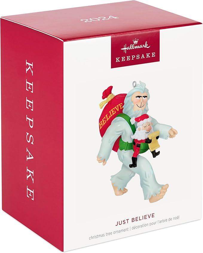 Hallmark Keepsake Christmas Ornament 2024, Just Believe, Funny Gifts