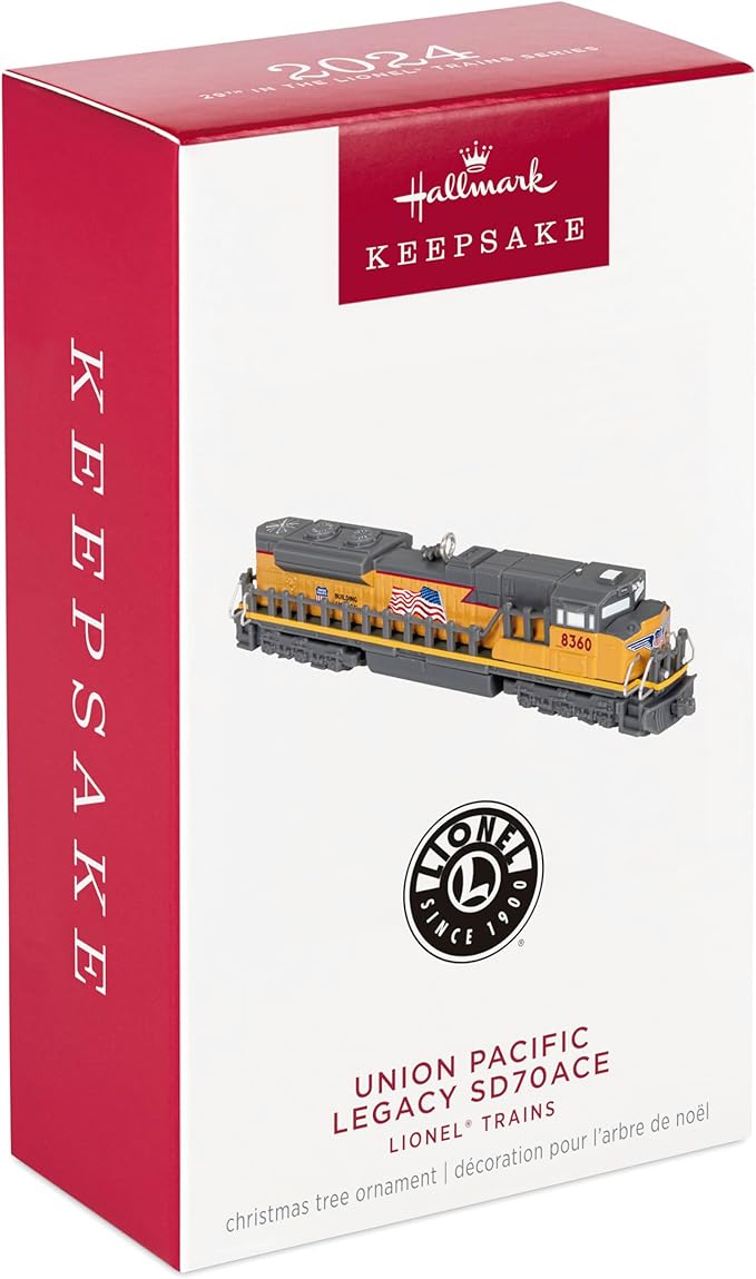 Hallmark Keepsake Christmas Ornament 2024, Lionel Trains Union Pacific Legacy SD70ACE, Metal, Gifts for Train Lovers
