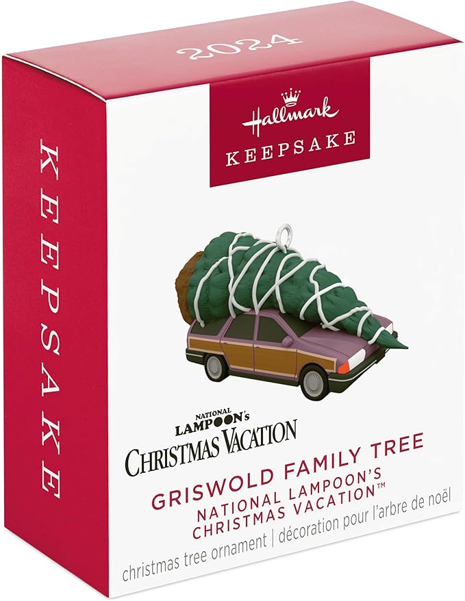 Hallmark 2024 Keepsake 0.8" Mini Christmas Ornament, National Lampoon's Christmas Vacation Griswold Family Tree, Christmas Movie Gifts