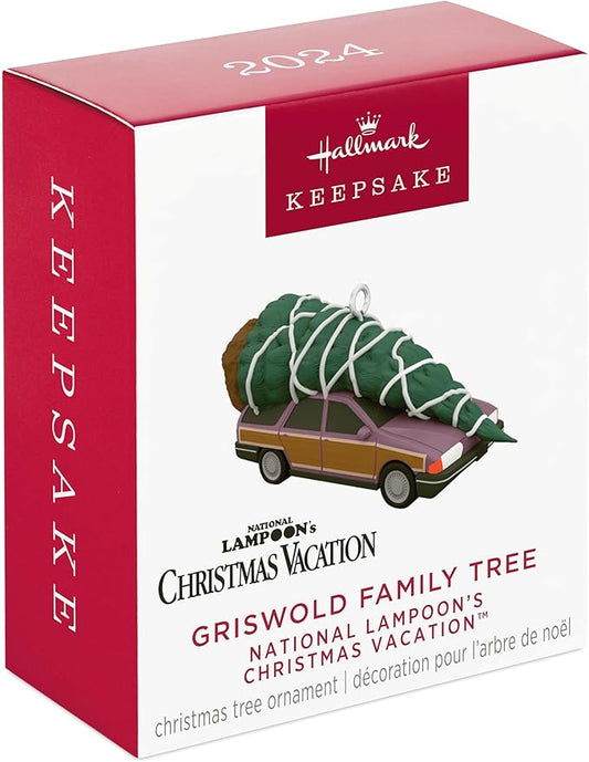 Hallmark 2024 Keepsake 0.8" Mini Christmas Ornament, National Lampoon's Christmas Vacation Griswold Family Tree, Christmas Movie Gifts