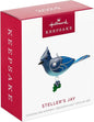 Hallmark Keepsake 0.78" Miniature Christmas Ornament 2024, Mini Steller's Jay, Gift for Bird Lover